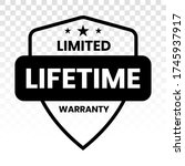 limited lifetime warranty seal... | Shutterstock .eps vector #1745937917