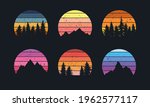 retro sunset collection for... | Shutterstock .eps vector #1962577117