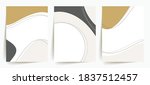 elegant  trendy abstract shapes ... | Shutterstock .eps vector #1837512457