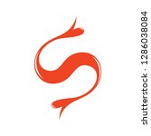 letter s curves motion water... | Shutterstock .eps vector #1286038084