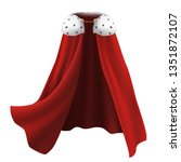 3d Realistic Cape In Red With...