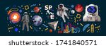 space. vector abstract... | Shutterstock .eps vector #1741840571