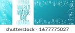 world water day horizontal... | Shutterstock .eps vector #1677775027