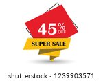 45  off discount promotion sale ... | Shutterstock .eps vector #1239903571