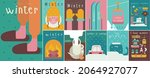winter time. collection of... | Shutterstock .eps vector #2064927077