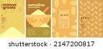 manna groats. semolina. set of... | Shutterstock .eps vector #2147200817