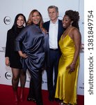 Small photo of Manhattan, New York/USA - April 26, 2019: Tribeca Film Festival, Queen Latifah, Haley Anderson, Marc Pritchard and Brittany Fennel at the Red Carpet for premiere of Queen Collective shorts