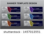 set of modern banners... | Shutterstock .eps vector #1457013551
