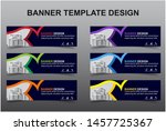 set of modern banners... | Shutterstock .eps vector #1457725367