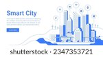 modern smart city graphic in...