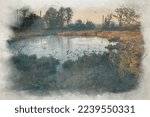 Wetley Moor. Digital Watercolor ...