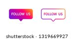 button follow us. social media... | Shutterstock .eps vector #1319669927