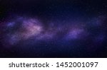 milky way galaxy with stars and ... | Shutterstock . vector #1452001097