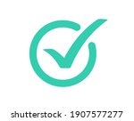 check mark icon isolated on... | Shutterstock .eps vector #1907577277