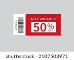 gift voucher template isolated... | Shutterstock .eps vector #2107503971