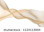 abstract light orange wave.... | Shutterstock . vector #1124113004