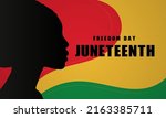 juneteenth freedom day... | Shutterstock .eps vector #2163385711