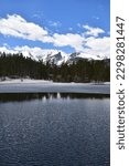 Small photo of Sprague Lake and the mountains of the Continental Divide - Rocky Mountain National Park, Colorado, USA