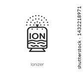ionizer vector icon. linear... | Shutterstock .eps vector #1432218971