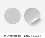 vector grey realistic round... | Shutterstock .eps vector #1287761194