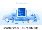 development concept for web... | Shutterstock .eps vector #1076582681