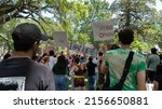 Small photo of SAVANNAH, GEORGIA. MAY 14 2022 ABORTION LAW RALLY AT THE FORSYTH PARK