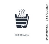 smoke sauna icon. simple element illustration. isolated trendy filled smoke sauna icon on white background. can be used for web, mobile, ui.