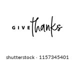 Thanksgiving Typography. Give...