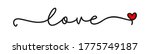 love. continuous line script... | Shutterstock .eps vector #1775749187