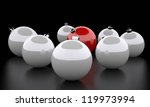 christmas balls   cg | Shutterstock . vector #119973994