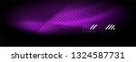 glowing abstract wave on dark ... | Shutterstock .eps vector #1324587731