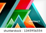 triangles repetiton geometric... | Shutterstock .eps vector #1345956554