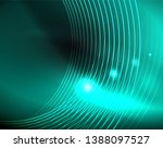 dark space with neon color... | Shutterstock .eps vector #1388097527