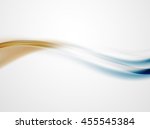 modern curve stripes template ... | Shutterstock . vector #455545384