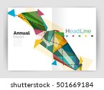 geometric annual report... | Shutterstock .eps vector #501669184