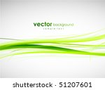 Green Lines. Abstract Vector...