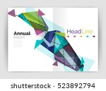 geometric annual report... | Shutterstock .eps vector #523892794