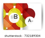 geometric a4 annual report... | Shutterstock .eps vector #732189304