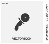 pizza cutter vector icon... | Shutterstock .eps vector #1315402994