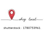 shop local simple web banner... | Shutterstock .eps vector #1780753961