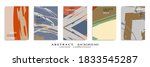 abstract backgrouns set  grunge ... | Shutterstock .eps vector #1833545287