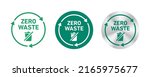 zero waste vector icon stamp... | Shutterstock .eps vector #2165975677