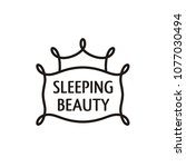 Sleeping Beauty Line Art Logo...