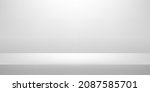 grey background. room in the 3d.... | Shutterstock .eps vector #2087585701