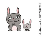 vector illustration of dogs on... | Shutterstock .eps vector #2087982961