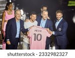 Small photo of Fort Lauderdale, FL, USA. 16th July 2023. Inter Miami CF today announced the joining of seven-time Ballon d’Or winner and World Cup Champion, Lionel Messi. La Presentasione Lionel Messi.