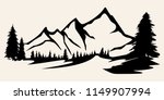 mountains vector.mountain range ... | Shutterstock .eps vector #1149907994