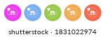 multi colored flat icons on... | Shutterstock .eps vector #1831022974