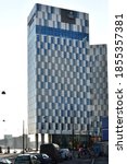 Small photo of Helsinki, Finland -11-12-2020: The Clarion Hotel in Helsinki, an exciting meeting place thatâ€™s 78 metres high.