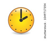 two o clock analog clock emoji... | Shutterstock .eps vector #1049717354